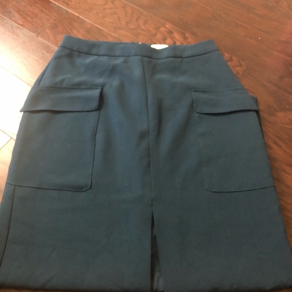 NWT High Slit Skirt Teal Color - Size 8 - Picture 5 of 5